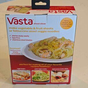 NEW Vasta Vegetable and Fruit Sheet Slicers & Peeler Kitchen Tool As Seen on TV